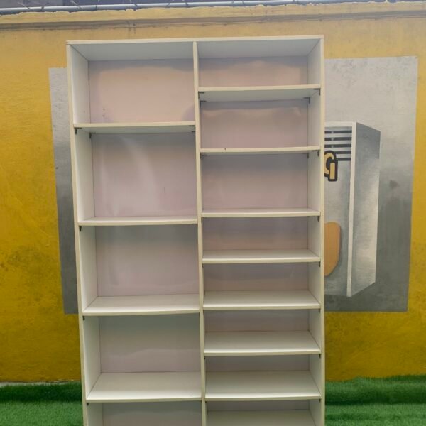 Barely Used White Multipurpose Shoe/Bag Rack