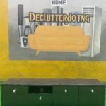 Barely Used Black Floating Console with 4 drawers