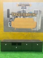 Barely Used Black Floating Console with 4 drawers