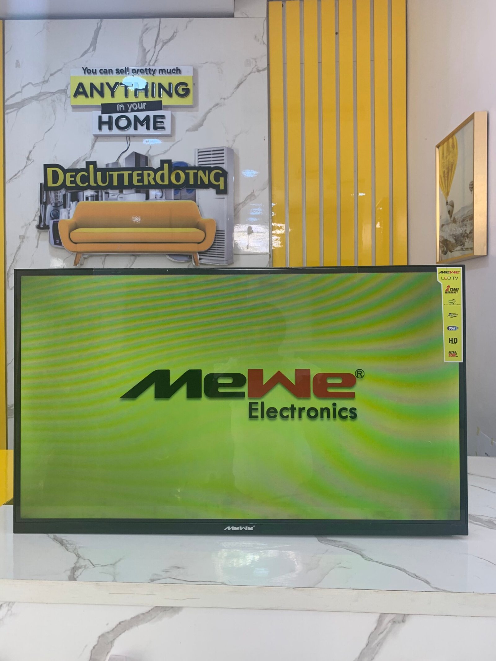 IMG_3878 Barely Used 32 Inches MeWe Led HD Miracast Airplay TV | MW FTB3201 - Image 1