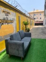 Neatly Used 2 Seater Grey sofa Set - Image 4