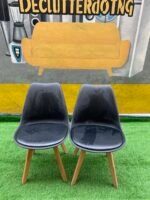 Barely Used Top Quality Black Dining Chair - Each - Image 2