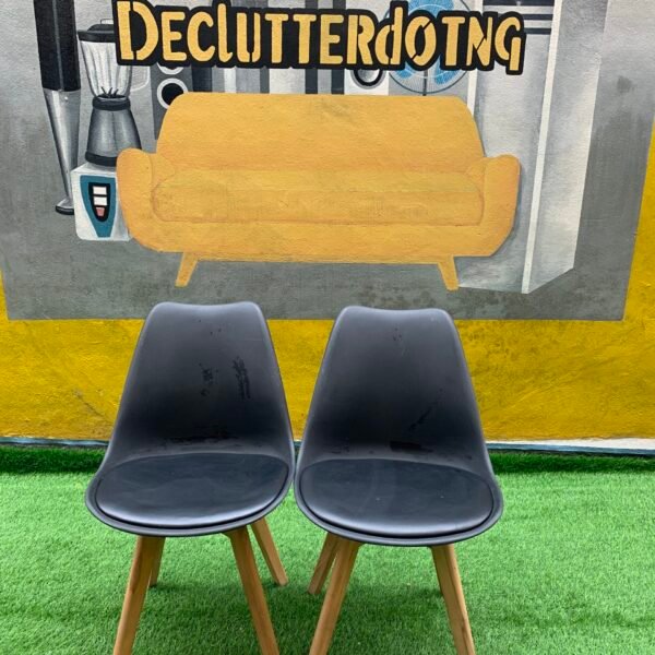 Barely Used Top Quality Black Dining Chair - Each
