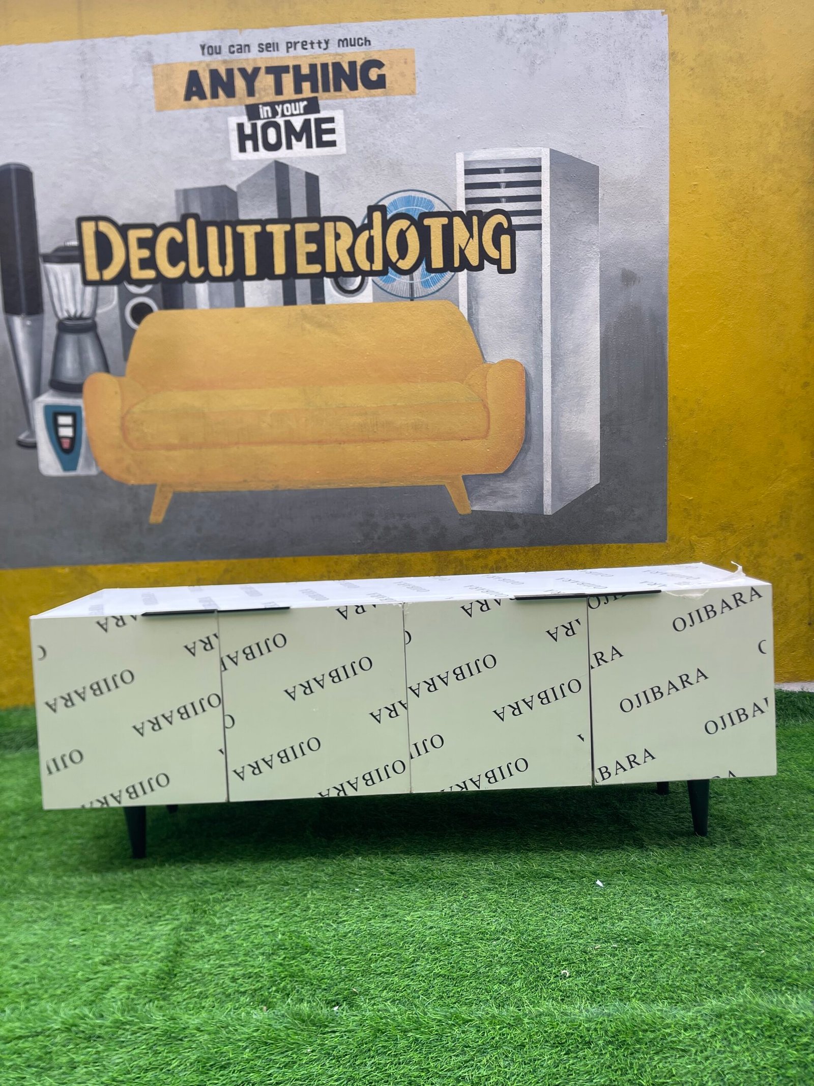 IMG_8750 Brand New Top Quality White TV Console - Image 1