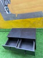Barely Used 6by6 Black Sued Bedframe With Mattress And Two Side Drawers - Image 11