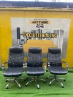 Barely Used Black Executive Office Chair - Image 5