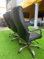 Barely Used Black Executive Office Chair - Image 6