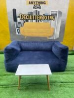 Relatively New 2 Seater Bin Bag Sofa With Mini Table - Image 7