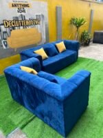 Relatively New 5 Seater Top Quality Sofa Set With Pillows - Image 7