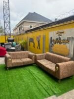 Neatly Used 5 Seater Piano Sofa Set ( Needs Thorough Cleaning) - Image 9