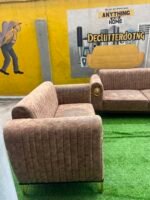 Neatly Used 5 Seater Piano Sofa Set ( Needs Thorough Cleaning) - Image 4