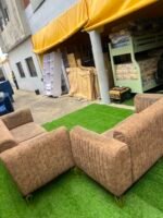 Neatly Used 5 Seater Piano Sofa Set ( Needs Thorough Cleaning) - Image 7