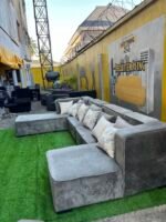 A month Used Top Quality 7 Seater U Shape Sofa Set With Exotic Throw Pillows - Image 6