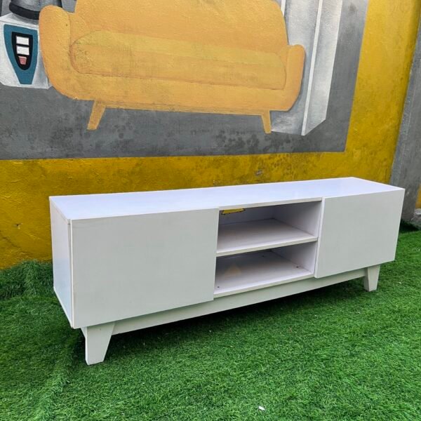 Barely Used White Tv Console