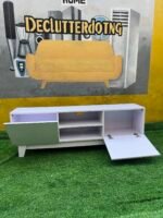 Barely Used White Tv Console - Image 7