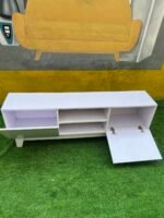 Barely Used White Tv Console - Image 3