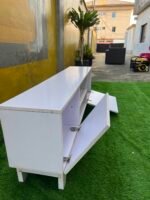 Barely Used White Tv Console - Image 8