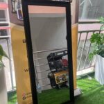 Barely Used Black Standing mirror(001)