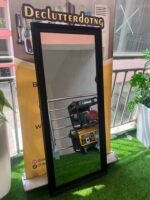 Barely Used Black Standing mirror(001)