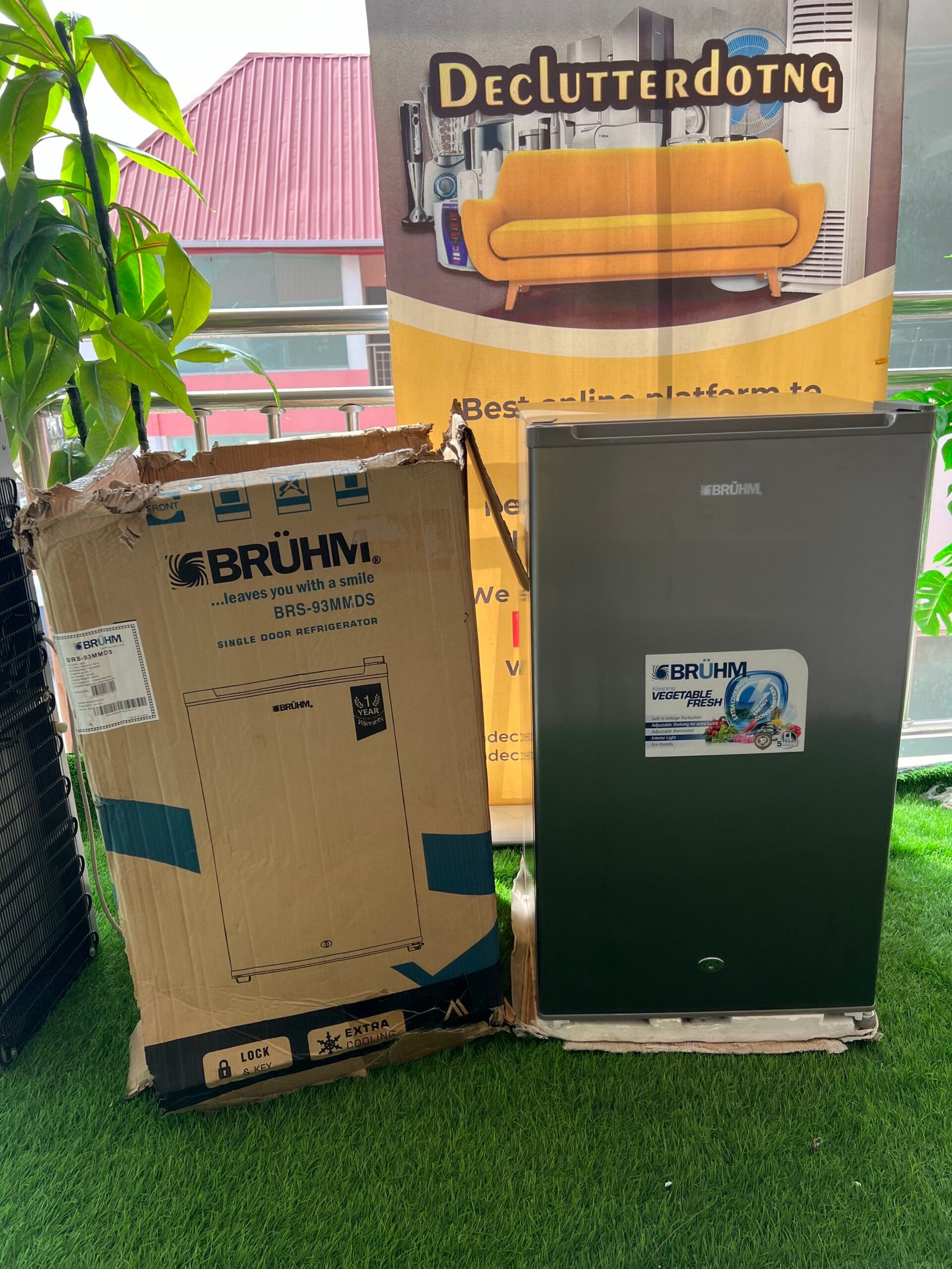 IMG_6806-scaled-1.jpeg Brand New 93L BRUHM SINGLE DOOR REFRIGERATOR(BRS-93MMDS) - Image 1