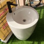 Barely Used Top Quality White Washing Hand Basin With Tap