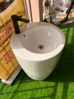 Barely Used Top Quality White Washing Hand Basin With Tap