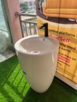 Barely Used Top Quality White Washing Hand Basin With Tap - Image 2