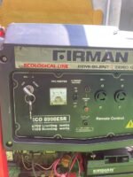 Barely Used Firman 6.0kva Key Start Generator with Remote (ECO8990ESR) - Image 7