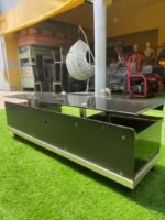 Barely Used Top Quality Glass Top Imported Tv Console - Image 5
