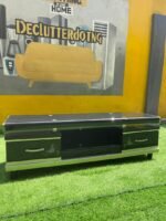 Barely Used Top Quality Glass Top Imported Tv Console - Image 3