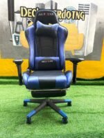 Neatly Used Blue And Black Ergonomic Gaming Chair - Image 3