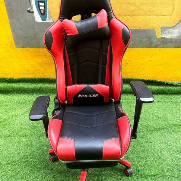 Neatly Used Red And Black Ergonomic Gaming Chair