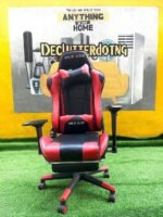 Neatly Used Red And Black Ergonomic Gaming Chair - Image 3