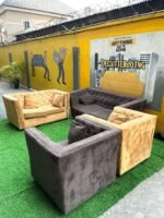 Neatly Used 7 Seater Chesterfield Sofa Set - Image 6