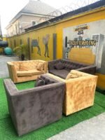 Neatly Used 7 Seater Chesterfield Sofa Set - Image 7