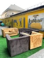 Neatly Used 7 Seater Chesterfield Sofa Set - Image 3