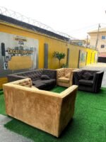 Neatly Used 7 Seater Chesterfield Sofa Set - Image 4