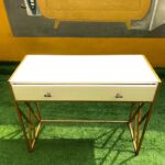 Neatly Used Welcome Console With Iron Legs