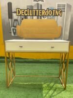 Neatly Used Welcome Console With Iron Legs - Image 3