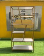 Barely Used Golden Iron Display Shelf