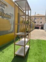 Barely Used Golden Iron Display Shelf - Image 3
