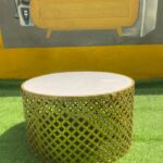 Neatly Used Top Quality Marble Top/Iron Bottom Center Table