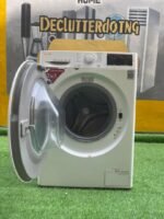 Neatly Used Front Load (Wash & Dry) Washing Machine 8/5kg, White, Inverter Direct Drive Motor, ThinQ Ai,TurboWash, TrueSteam, Smart Diagnosis- F4J6TMPOW( Slightly Rusted)