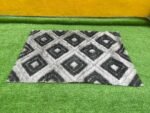 Barely Used 7by10 Black And Grey Shaggy Center Rug - Image 2