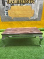 Barely Used Marble Top Quality Center Table - Image 2