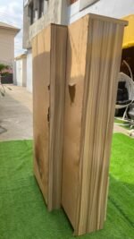 Neatly Used Wardrobe With Shoe Rack (Back Slightly Broken. See Slides For Defect) - Image 8