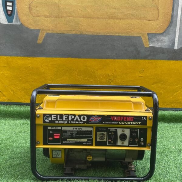 Barely Used 4.5KVA Elepaq Manual Generator 100% Copper (SV6800)
