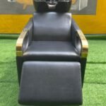 Barely Used Luxurious Leather Seat Washing Head Basin With Ceramic Bowl