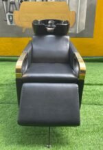 Barely Used Luxurious Leather Seat Washing Head Basin With Ceramic Bowl