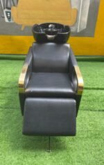 Barely Used Luxurious Leather Seat Washing Head Basin With Ceramic Bowl - Image 2